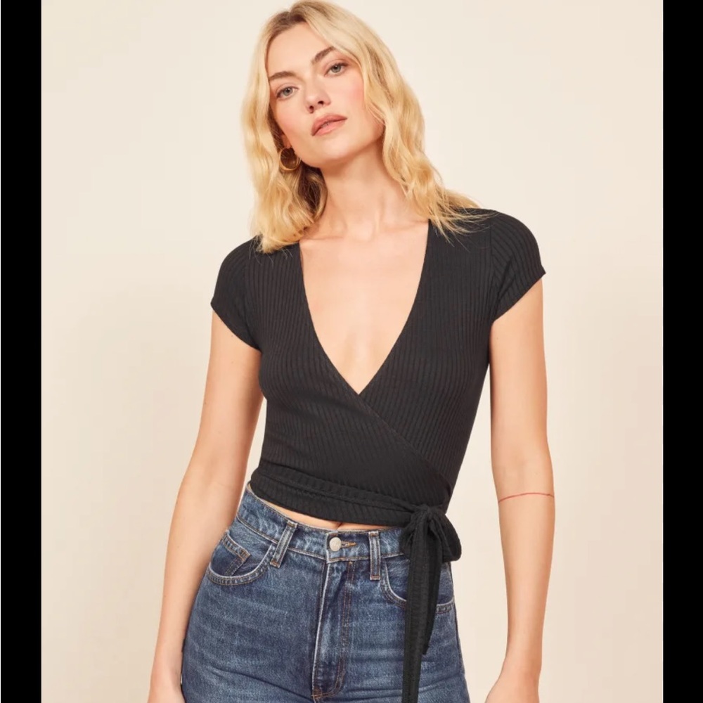 *moving sale* ,Reformation Flora Top - Black XS
